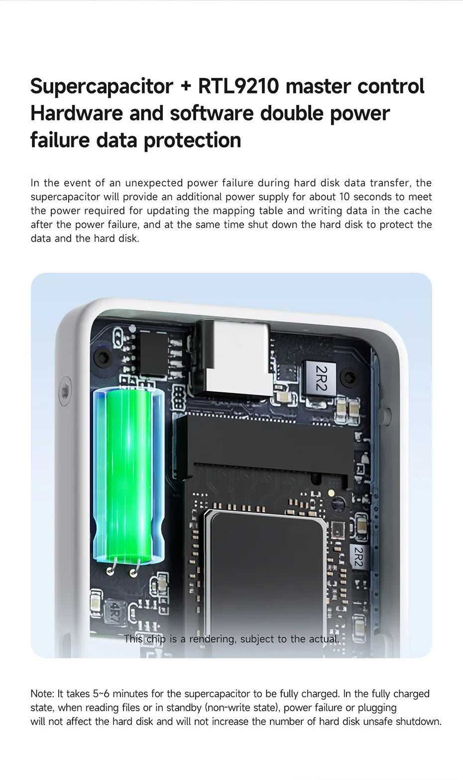 Hagibis M.2 NVMe SSD Enclosure Write Protect USB C 3.2 Gen2 to NVMe PCI-E M.2 SSD Case With 100W PD for iPhone 16 15 Pro MacBook - Intechlegent