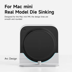 Hagibis Vertical Stand for Mac Mini M4/M4 Pro Aluminum Alloy Laptop Desktop Stand Anti-Slip Adjustable Holder For New Mac mini