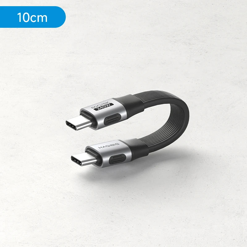 Hagibis Short USB C to USB C Full Function Cable USB4 V2 Date Cable 80Gbps 8K PD 240W Cord for Thunderbolt 4/5 iPhone Laptop SSD - Intechlegent