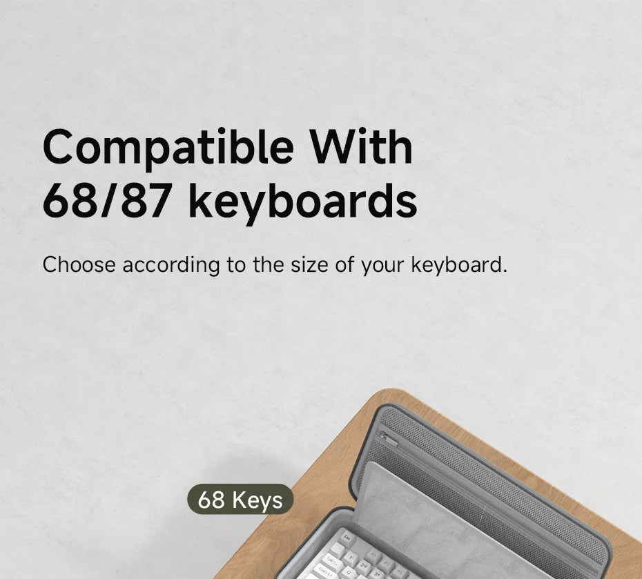 Hagibis Keyboard Portable Carrying Case 68/87 Keys EVA Travel Pouch Electronic Organizer Travel Case Bag Hardshell Shockproof