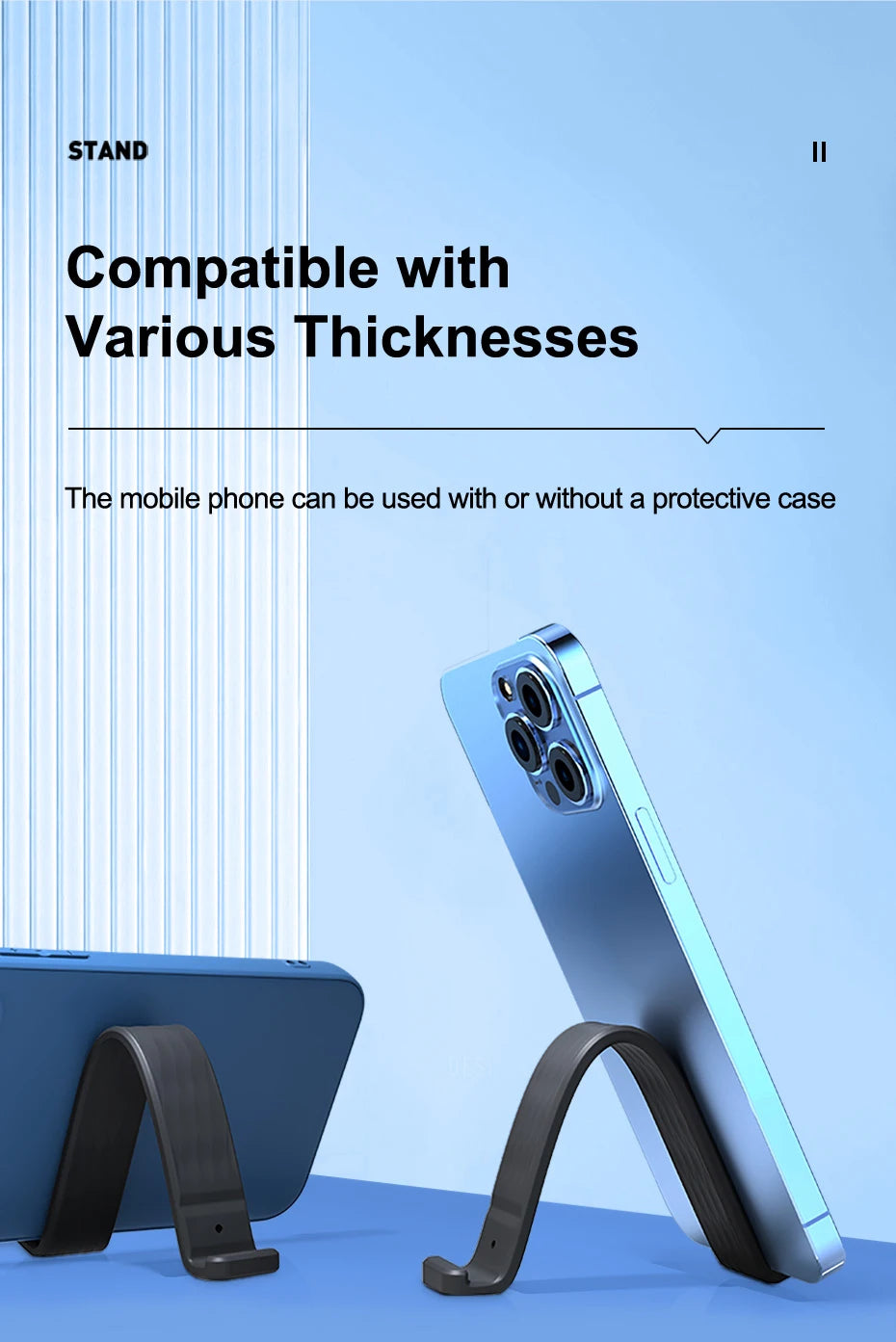 Hagibis Phone Grip Strap Stand Cell Phone Wristband Finger Holder Portable Universal Foldable Kickstand for Most Smartphones - Intechlegent