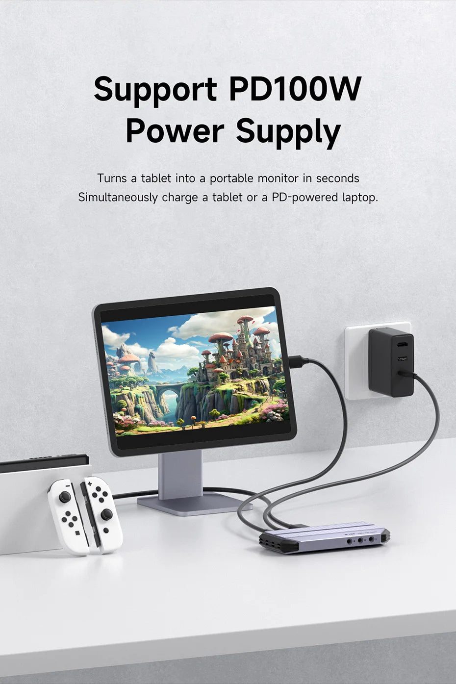 Hagibis 4K@60Hz Video Capture Card Streaming and Gaming 4K 60FPS HDR VRR RGB Passthrough PD 100W for PS5/4 Xbox Switch Camera PC