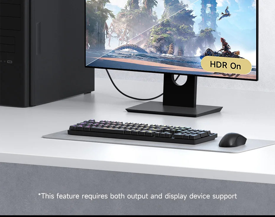 Hagibis Mini DisplayPort to DisplayPort 1.4 Cable Bi-Directional Mini DP to DP 8K@60Hz 4K@240Hz Compatible with Thunderbolt 2