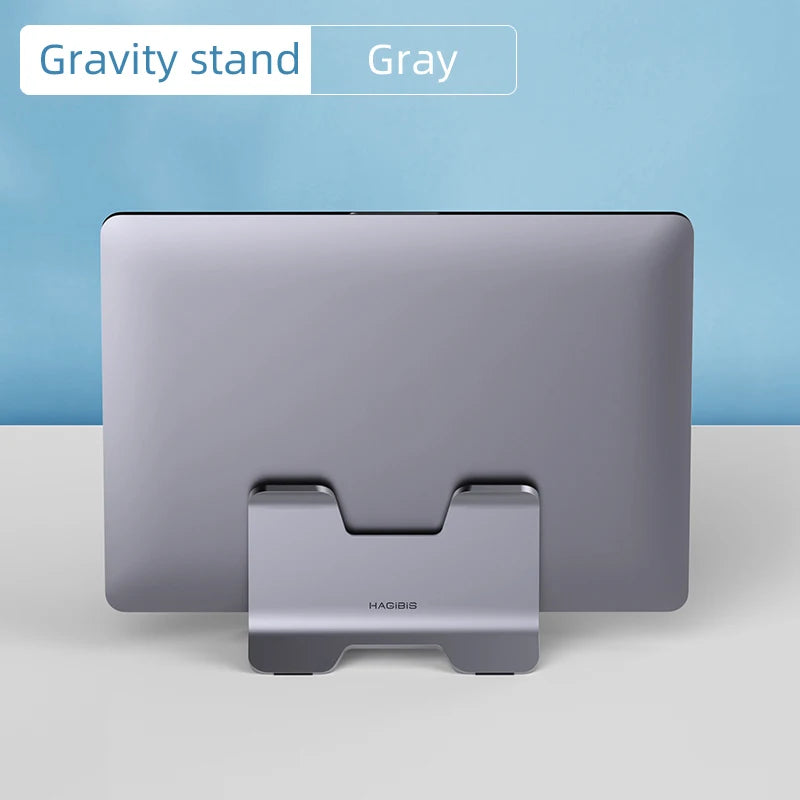 Hagibis Vertical Laptop Stand Desktop Gravity Holder Aluminum Notebook Dock Space-Saving for MacBook/Surface/HP/Dell/Chrome Book