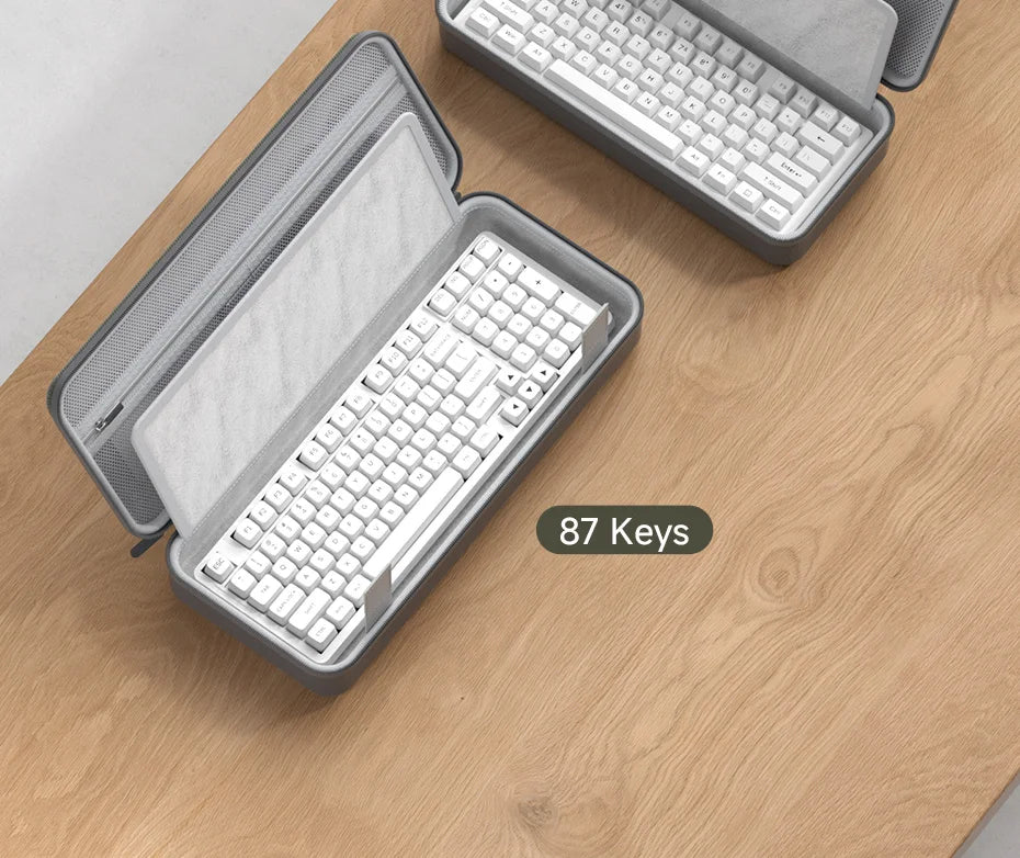 Hagibis Keyboard Portable Carrying Case 68/87 Keys EVA Travel Pouch Electronic Organizer Travel Case Bag Hardshell Shockproof