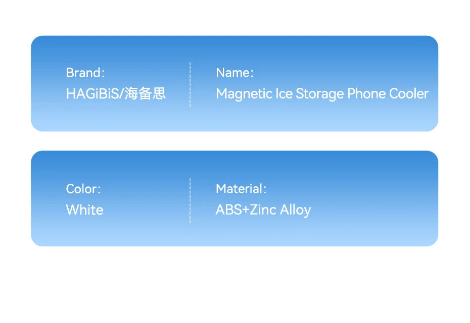 Hagibis Magnetic Cell Phone Cooler Lightweight Phone Radiator Physical Ice Pad for Phone Tablet iPad Pro Gaming Live Streaming - Intechlegent