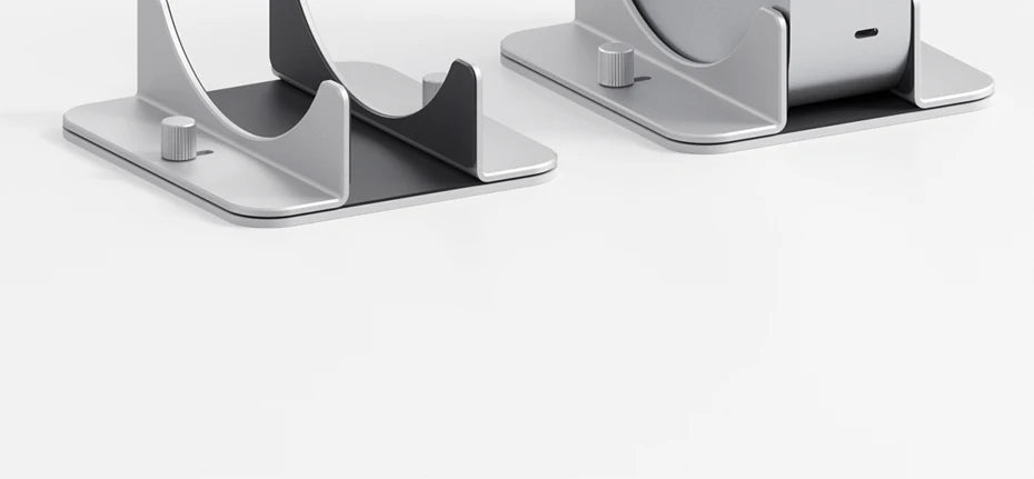 Hagibis Vertical Stand for Mac Mini M4/M4 Pro Aluminum Alloy Laptop Desktop Stand Anti-Slip Adjustable Holder For New Mac mini
