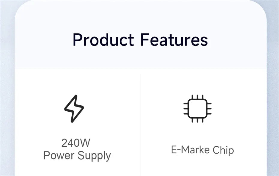 Hagibis 240W USB Type C Cable PD 3.1 Fast Charging Type C to Type C line for MacBook Pro Air PS4/5 iPhone 17 Switch iPad Samsung