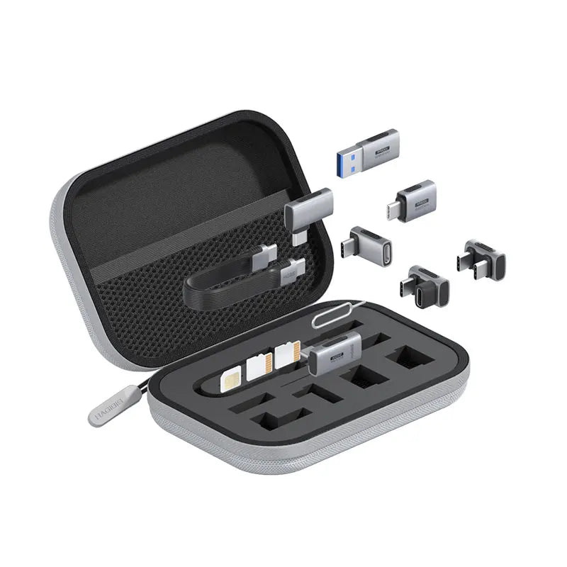 Hagibis Multi USB C Adapter Kit Short USB4 Fast Charging Cable Set Storage Box USB to Type-c Compatible with Thunderbolt 4/3 - Intechlegent