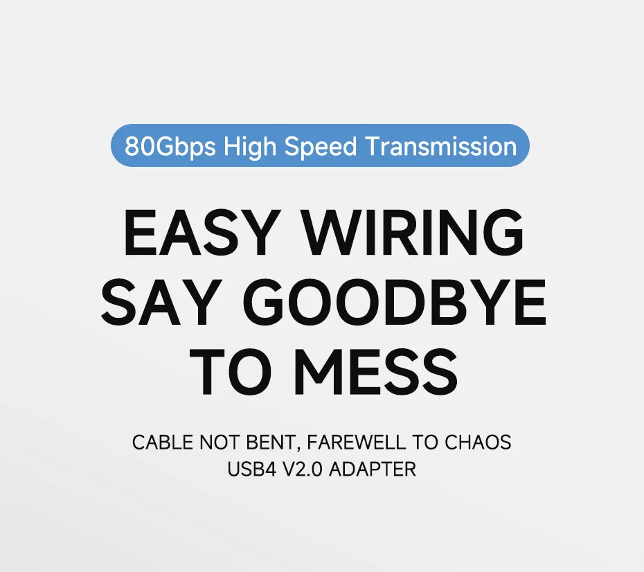 Hagibis USB C to C Adapter 90 Degree Right Angle Converter 80Gbps USB4 Data Cable Extension for Thunderbolt 5/4 iPhone 17 Laptop