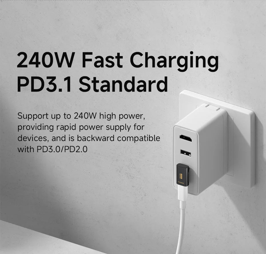 Hagibis USB C to C Adapter 90 Degree Right Angle Converter 80Gbps USB4 Data Cable Extension for Thunderbolt 5/4 iPhone 17 Laptop