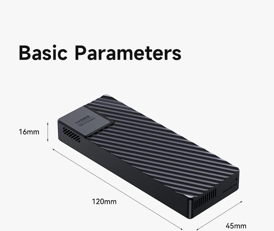 Hagibis USB 4.0 40Gbps M.2 NVMe SSD Enclosure Compatible with Thunderbolt 4/3 USB 3.2/3.1/3.0 ASM2464 External Hard Drive Case