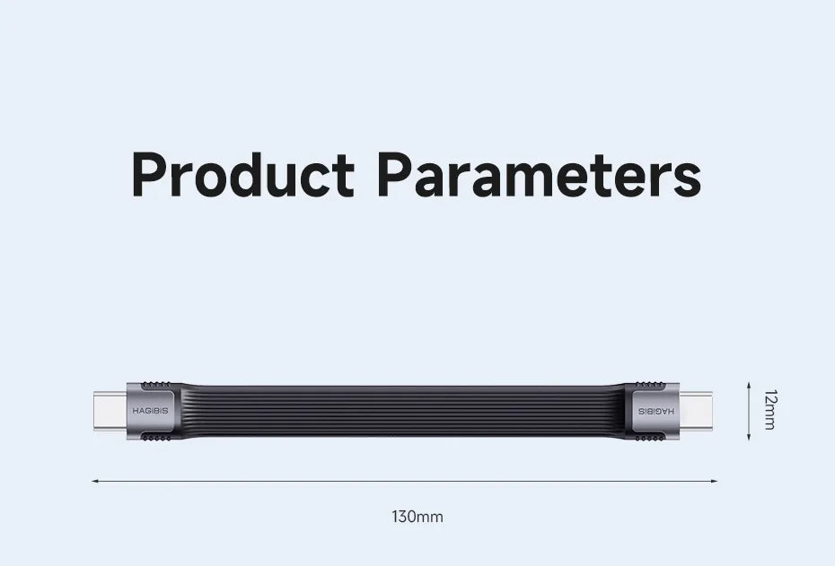 Hagibis USB4 Data Cable – 40Gbps, 240W PD, 8K Display Support - Intechlegent