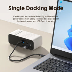 Hagibis 100W GaN Docking Station for Switch ROG Ally Steam Fast Charger 4K Monitor 2.5G Ethernet for Thunderbolt 4/3 Macbook Pro