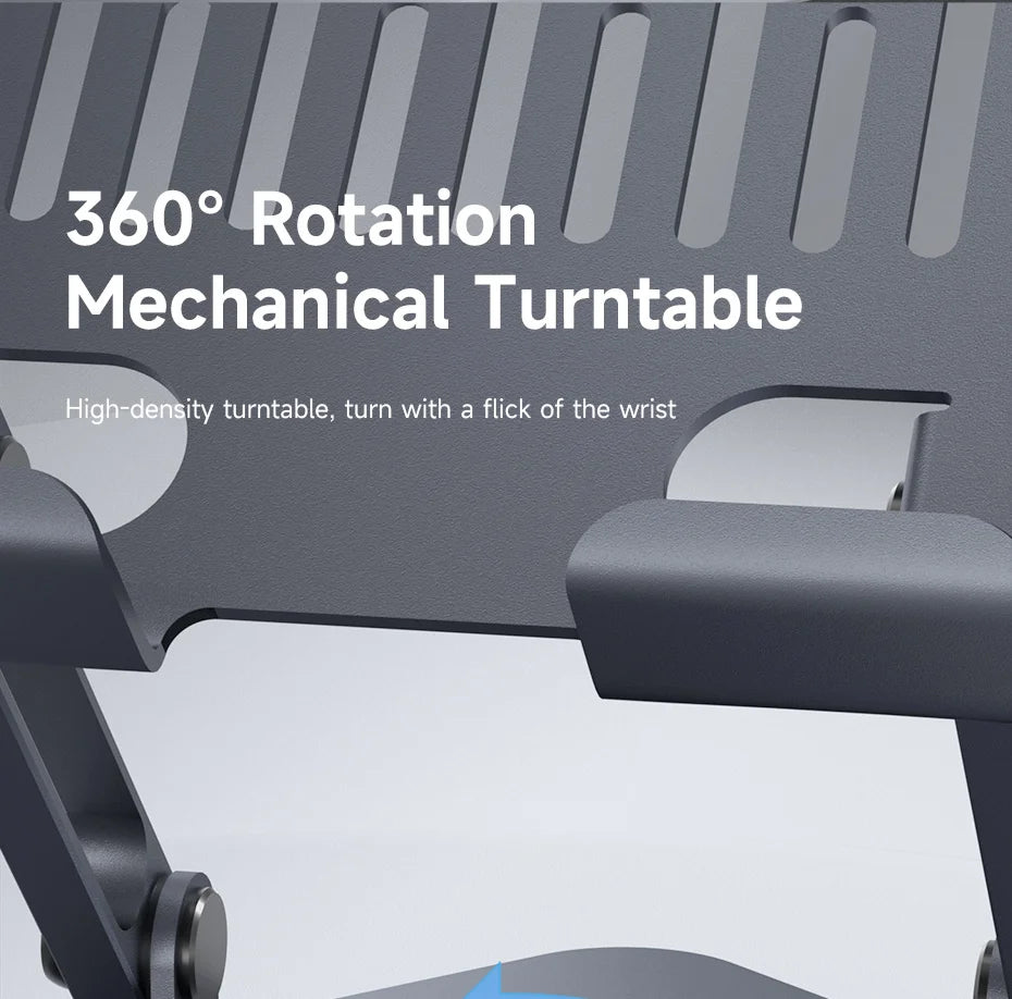 Hagibis 360° Rotating Tablet Stand Adjustable Tablet Holder Dual Rod Support Aluminum Foldable Cradle for iPad Pro Switch ROG - Intechlegent