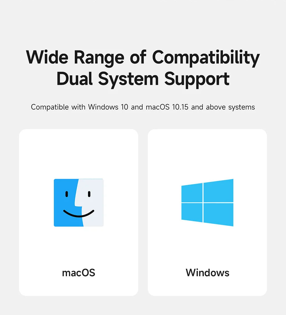 Hagibis USB-A/C to HDMI-Compatible Adapter MST Dual Monitor Converter Triple Display Compatible with M1/M2/M3 Windows Mac Laptop