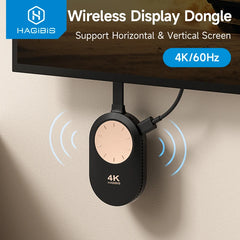 Hagibis Wireless HDMI-Compatible Display Dongle Adapter 4K@60Hz Wireless Extender for Laptop PC Smartphone HDTV Projector iOS - Intechlegent