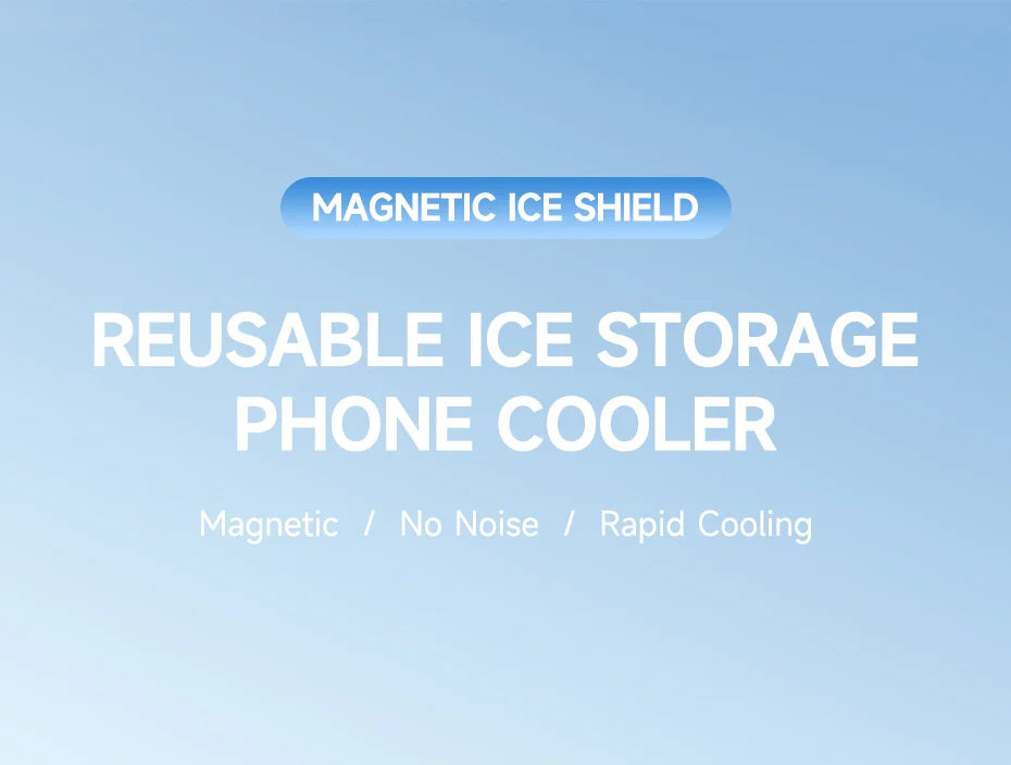 Hagibis Magnetic Cell Phone Cooler Lightweight Phone Radiator Physical Ice Pad for Phone Tablet iPad Pro Gaming Live Streaming - Intechlegent