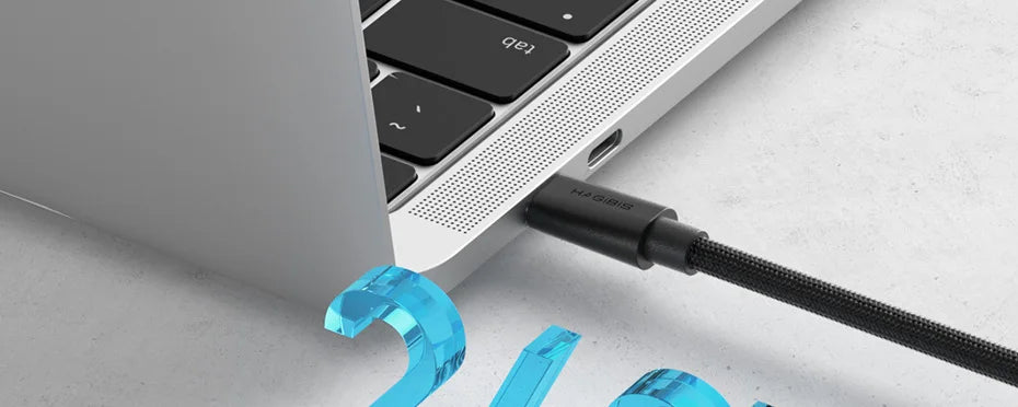 Hagibis USB4 Cable Vertical Plug USB C to USB C Short Cable 80Gbps 240W PD3.1 8K Cord for Thunderbolt 4/5 Mac mini M4 Mac Studio