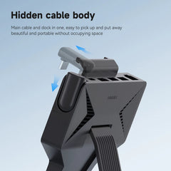 Hagibis 6 in 1 Steam Deck Docking Station Dock Holder Hub OLED USB C to RJ45 4K60HZ HDMI Fast Charging Base Handheld Accessories