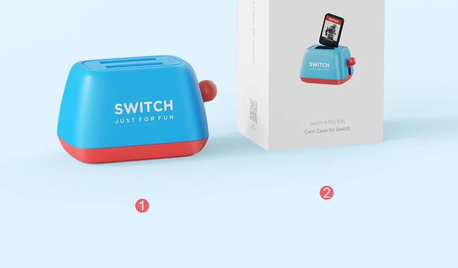 Hagibis Switch Game Card Case for Nintendo Switch Lite/ OLED Toaster Storage Holder Cute Portable Creativity Protective cover