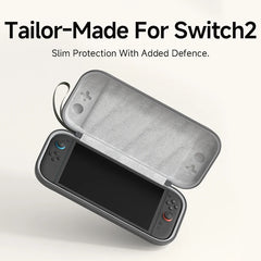 Hagibis Portable Carrying Case for Switch 2 Traveling Bag Hard Shell NS Accessories Protective Cover with 10 Games Cartridges