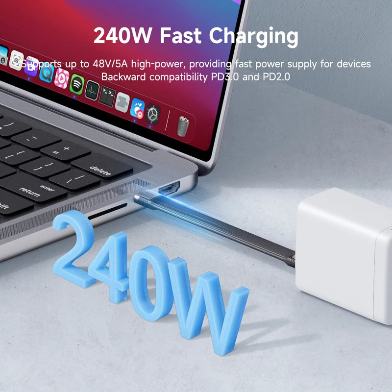 Hagibis USB4 Data Cable – 40Gbps, 240W PD, 8K Display Support - Intechlegent