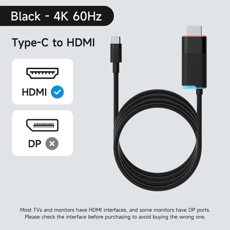 Hagibis Switch 2 Dock for Nintendo Switch/Switch2/OLED 4K@60Hz USB C to HDMI Cable Adapter 100W PD Power Supply for Laptops ROG