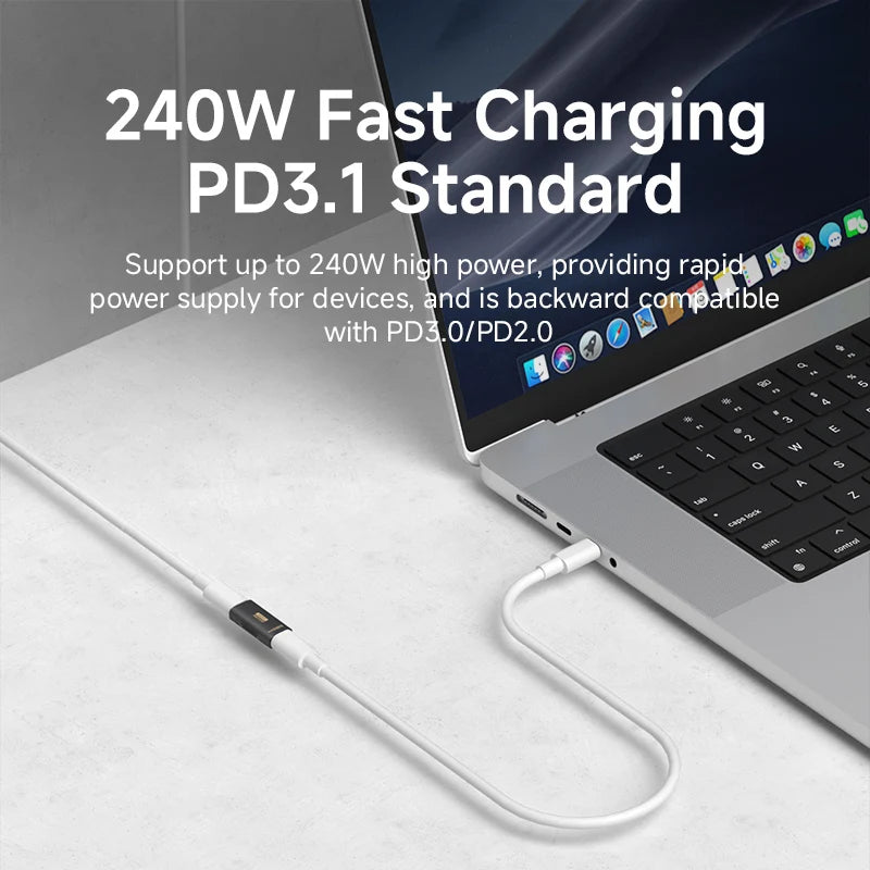 Hagibis USB C Female to USB C Female Adapter 80Gbps 240W USB4 Dual Female Extension Cable Converter for Thunderbolt 5/4  Laptop