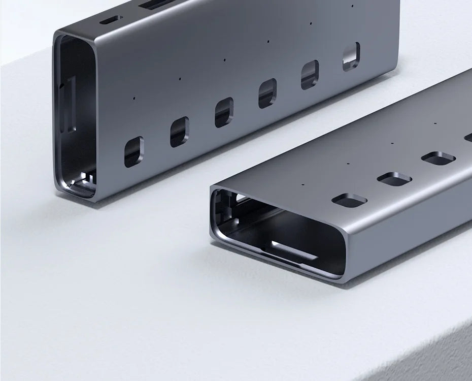 Hagibis USB C HUB Type-C Individual On/Off Switches Docking Station with 100W PD 4K HDMI-Compatible RJ45 for Laptops Macbook Pro