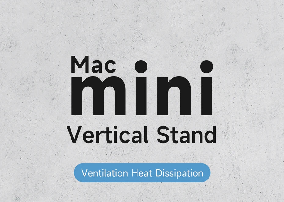 Hagibis Vertical Stand for Mac Mini M4/M4 Pro Aluminum Alloy Laptop Desktop Stand Anti-Slip Adjustable Holder For New Mac mini