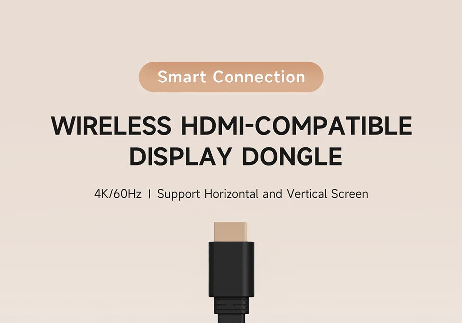 Hagibis Wireless HDMI-Compatible Display Dongle Adapter 4K@60Hz Wireless Extender for Laptop PC Smartphone HDTV Projector iOS - Intechlegent