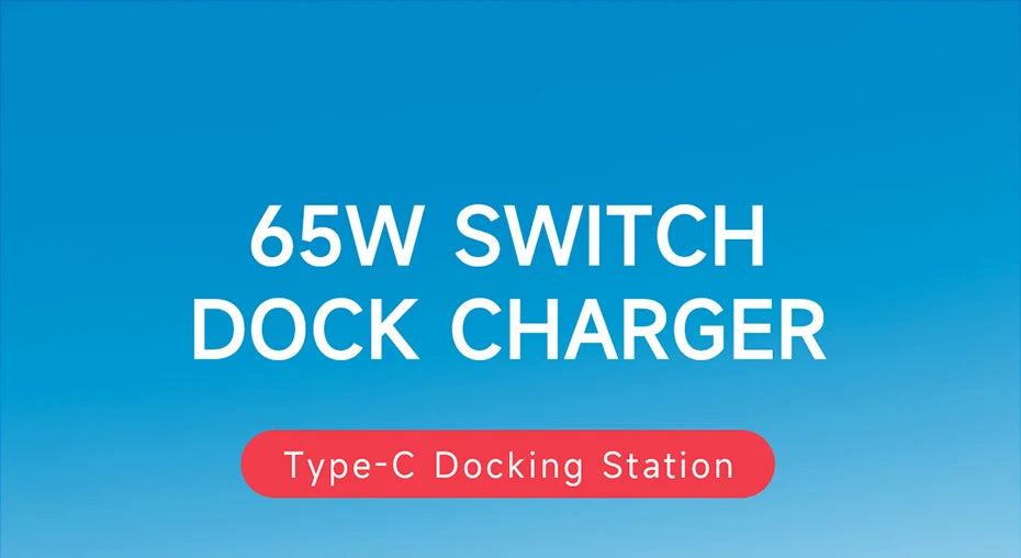 Hagibis Switch Portable Dock 65W GaN Fast charger 4K Gigabit Ethernet TV Docking station power supply for Nintendo Switch/OLED - Intechlegent