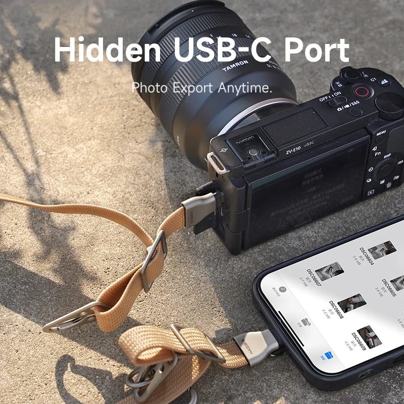 Hagibis Universal Phone Lanyard USB C to USB C Cable Phone Strap Anti-loss C to C Cord for iPhone 16 Pro Max Camera Sony Fuji - Intechlegent