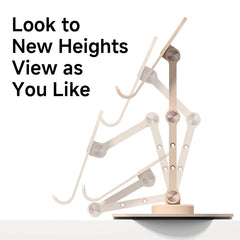 Hagibis Cell Phone Stand Adjustable Foldable Desktop Phone Holder 360° Rotation Aluminum Support for Switch2 iPad Pro iPhone 17