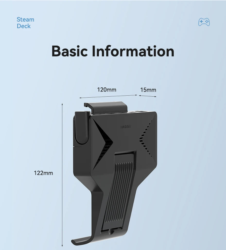Hagibis 6 in 1 Steam Deck Docking Station Dock Holder Hub OLED USB C to RJ45 4K60HZ HDMI Fast Charging Base Handheld Accessories