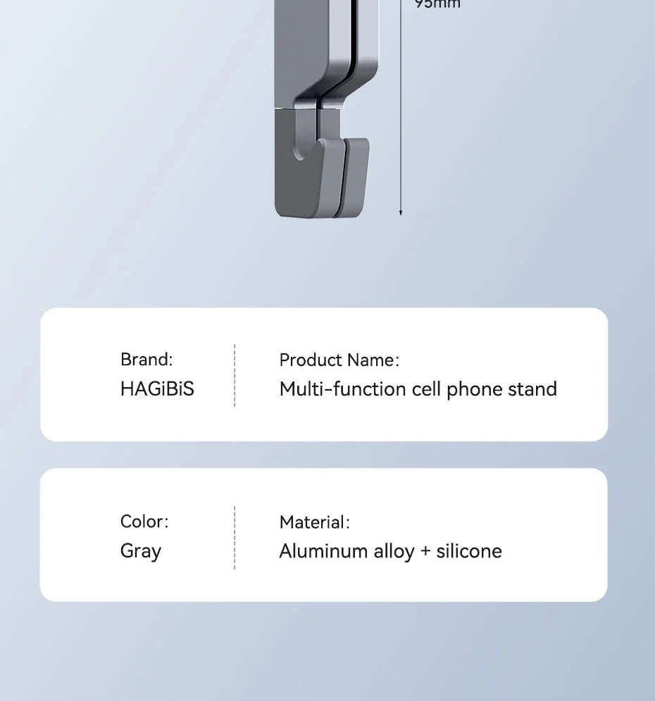 Hagibis Multifunction Cell Phone Stand Adjustable Foldable Desktop Phone Holder Box Bottle opener for iPhone 16 15 Pro Max iPad - Intechlegent