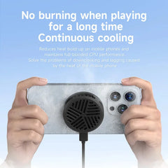 Hagibis Magnetic Cell Phone Cooler Universal Cooling Fan Mobile Phone Radiator for iPhone 15 Pro Black Shark Gaming Live Stream