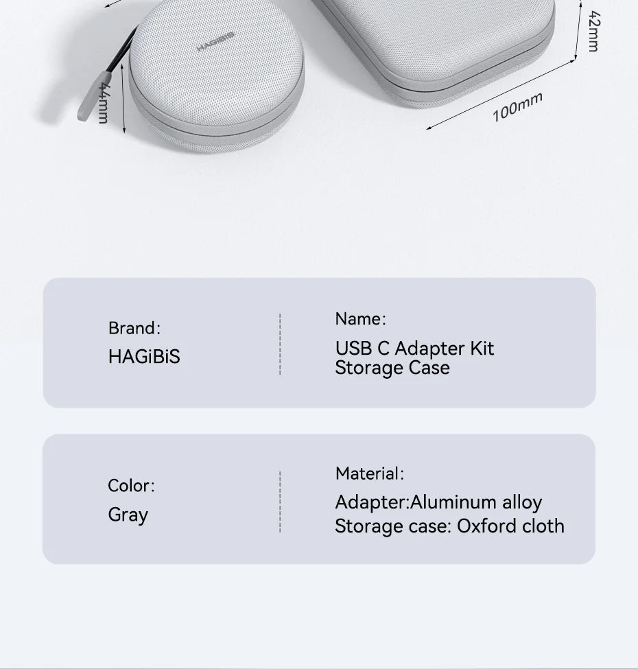 Hagibis Multi USB C Adapter Kit Short USB4 Fast Charging Cable Set Storage Box USB to Type-c Compatible with Thunderbolt 4/3 - Intechlegent