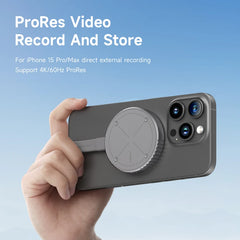 Hagibis Magnetic M.2 2230 NVMe SSD Enclosure Magsafe SSD Case USB C 3.2 Gen2 to NVMe PCI-E for iPhone 16 Pro 17 ProRes MacBook