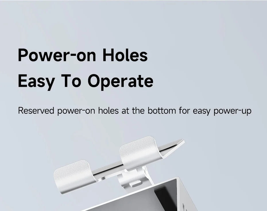 Hagibis Desktop Stand for iPad Pro/Air Mac mini M4/M4 Pro Storage Metal Holder 360° Adjustable Foldable Multifunction Bracket