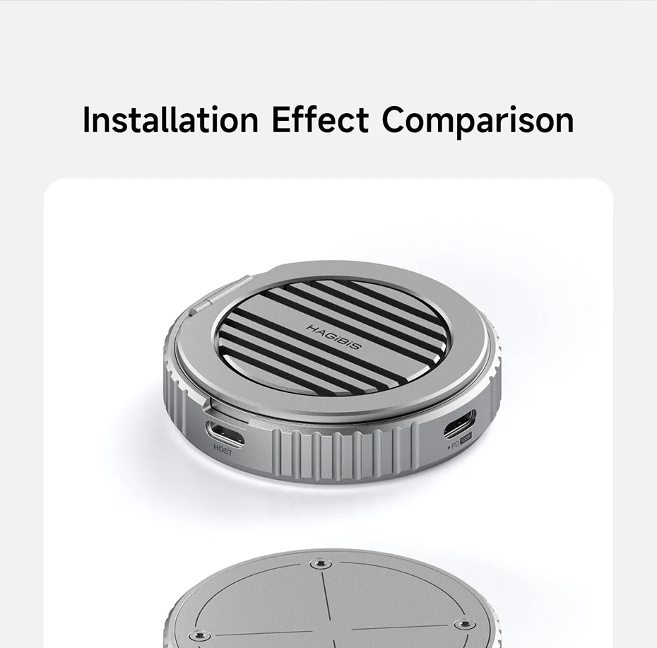 Hagibis Heatsink Heat Dissipation Fins Cover Desktop Stand Magsafe Double Sided Magnetic Only Accessories for MC100/MC100 Pro - Intechlegent