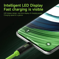 Hagibis USB C Fast Charger Cable With LED Display PD 240W 40Gbps Video Cord Compatible with Thunderbolt 4/3 For iPhone 16 Laptop - Intechlegent
