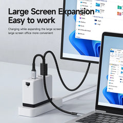 Hagibis Switch Dock Charger Portable TV Docking Station for Nintendo Switch ROG Ally 30W with 4K Video 100W RJ45 Fast Charging