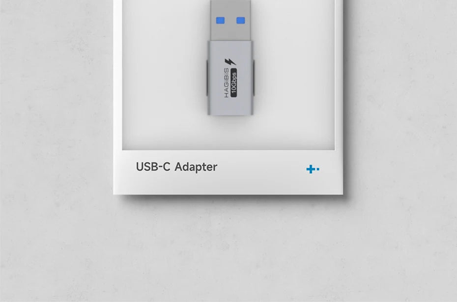 Hagibis USB A Male to USB C Female Adapter 10Gbps High-Speed Data Transfer 60W Fast Charging Conventer Plug for Macbook Tablet