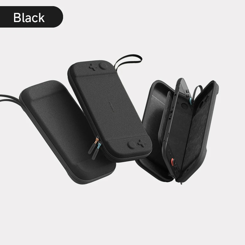 Hagibis Portable Carrying Case for Switch 2 Traveling Bag Hard Shell NS Accessories Protective Cover with 10 Games Cartridges