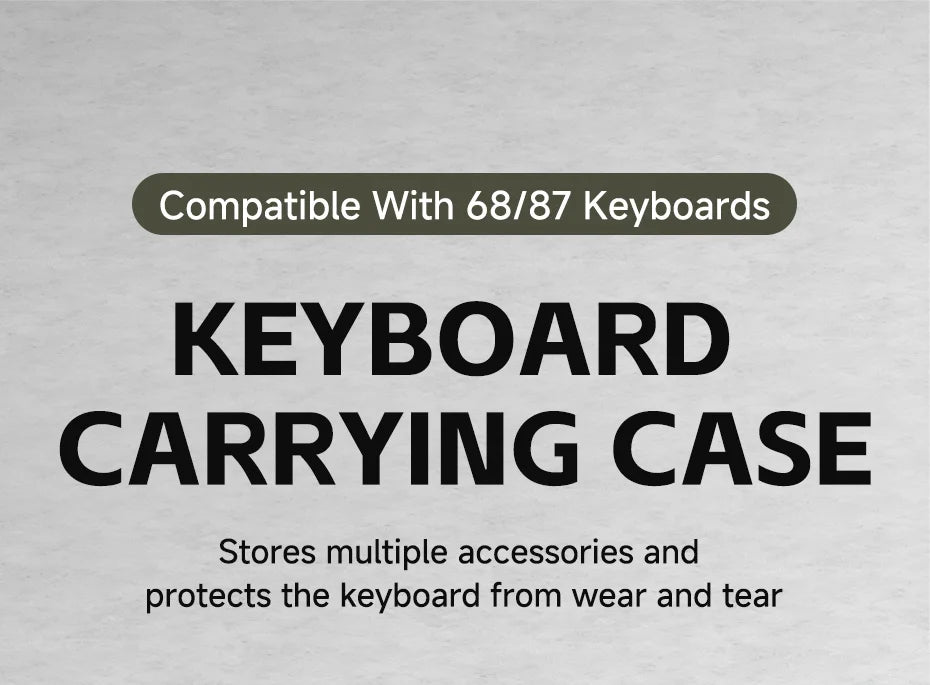 Hagibis Keyboard Portable Carrying Case 68/87 Keys EVA Travel Pouch Electronic Organizer Travel Case Bag Hardshell Shockproof
