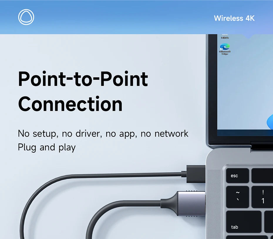 Hagibis Wireless 4K HDMI-compatible Transmitter Wireless Extender HD Transmitter Display Dongle for Laptop PC-Only Transmitter - Intechlegent