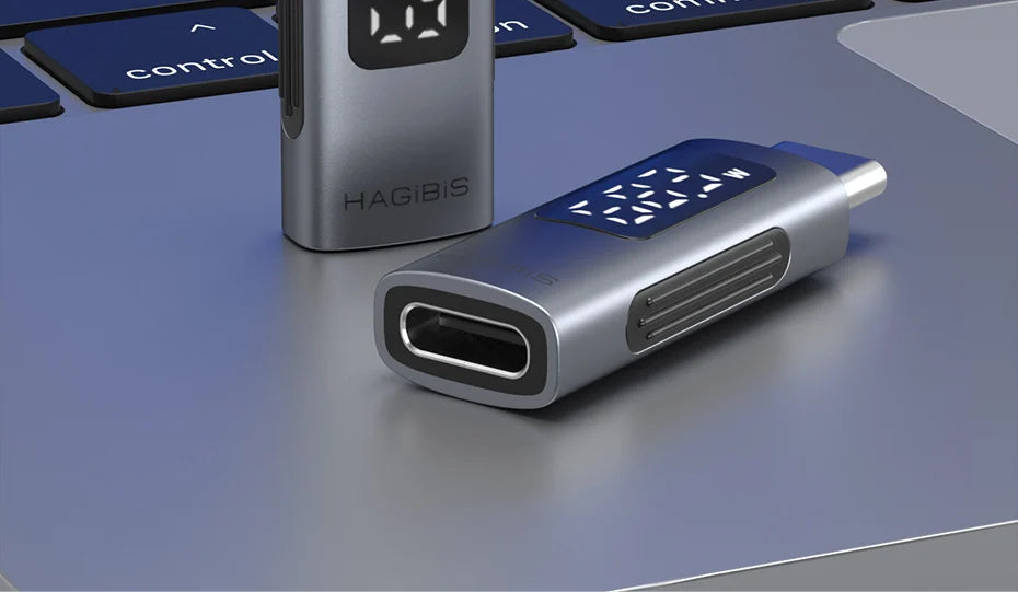 Hagibis LED Display 240W USB C Adapter Type C to USB C USB4 Connector 40Gbps 8K@60Hz for Thunderbolt 4/3 iPhone 16 Macbook Pro - Intechlegent
