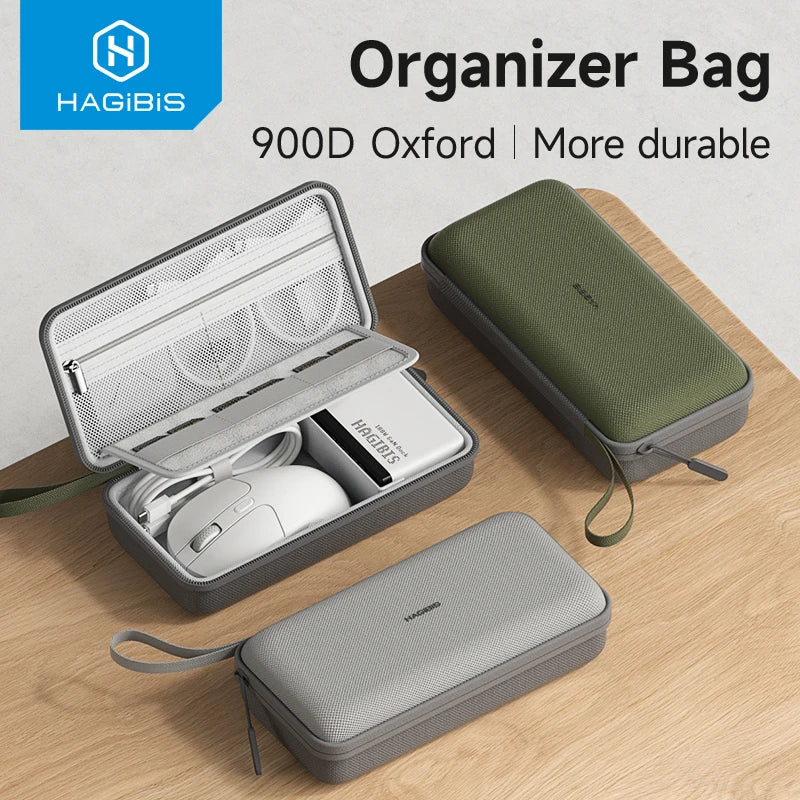 Hagibis Electronic Organizer Travel Cable Organizer Bag Pouch Portable Carry Case for Cable Charger SD Card Mouse Power Bank - Intechlegent